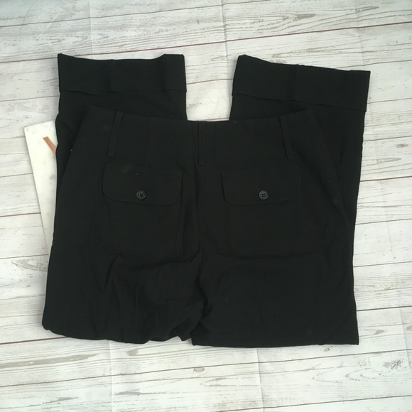 michael kors womens 2 cuffed cropped pants black b - Picture 5 of 5